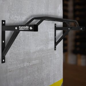 Black Wall Mounted Pull Up Bar Side