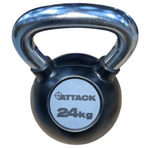 Chrome Handle Rubber Kettlebell