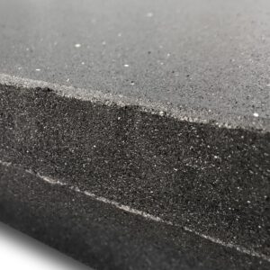 Rubber Black Tile (High Density Shock) 1m x 1m