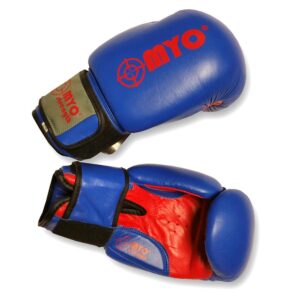 Boxing Gloves – Blue/Red – Leather – 12oz