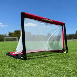 Bazooka Goal Football Goal 5ft x 3ft Red