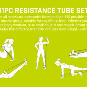 Urban Fitness 11x Resistance Tube Set