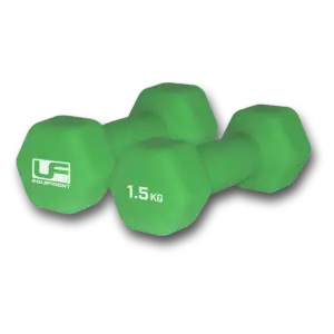 Urban Fitness Neoprene Hex Dumbbells Green