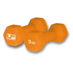 Urban Fitness Neoprene Hex Dumbbells Orange