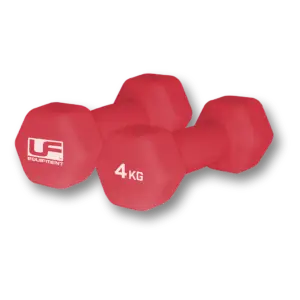 Urban Fitness Neoprene Hex Dumbbells Red