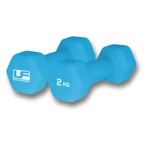 Urban Fitness Neoprene Hex Dumbbells Baby Blue