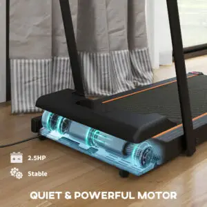 2.5HP Walking Pad Treadmill with LED Display for Home & Office