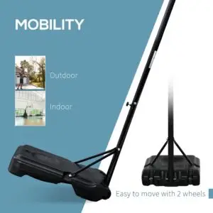 10ft Adjustable Basketball Hoop with Fillable Base