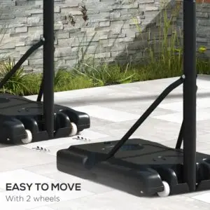 10ft Adjustable Basketball Hoop with Stand & Wheels