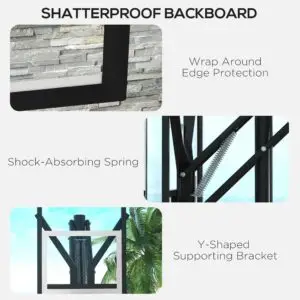 10ft Adjustable Basketball Hoop with Stand & Wheels