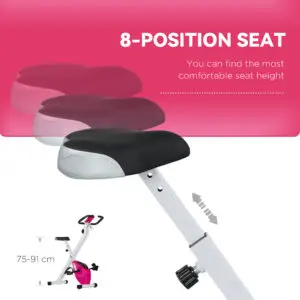 Foldable Magnetic Upright Exercise Bike with Pulse Sensors