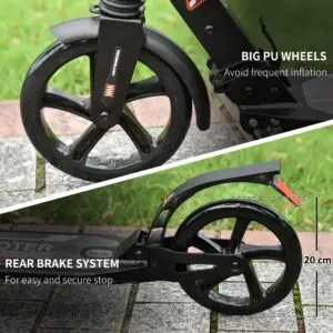 Premium Foldable Scooter – Elite Suspension & 200 mm Wheels Brake