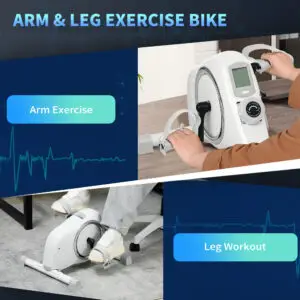 Elite Mini Pedal Exerciser – Magnetic Under Desk Bike for Home