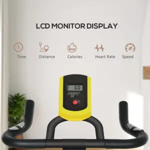 Elite 10KG Flywheel Belt Driven Indoor Spin Bike for Home & Office Gyms