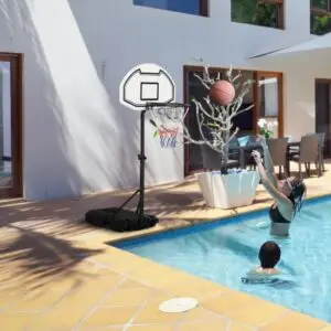 5.3ft Adjustable Basketball Hoop Stand for Kids & Teens