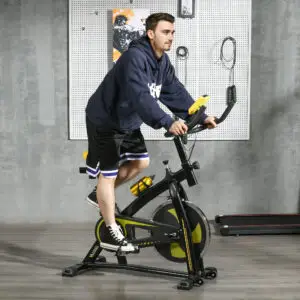 Elite 10KG Flywheel Belt Driven Indoor Spin Bike for Home & Office Gyms