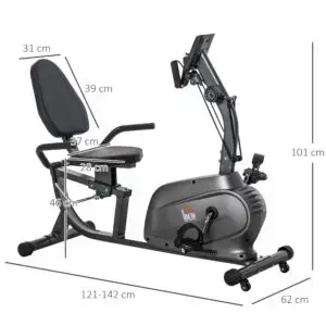Premium HOMCOM Recumbent Exercise Bike