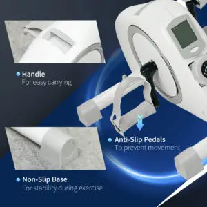 Elite Mini Pedal Exerciser – Magnetic Under Desk Bike for Home