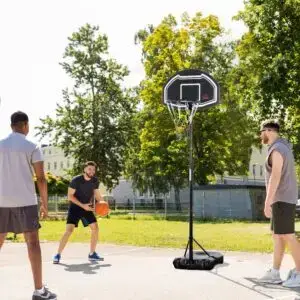 8.3ft Adjustable Basketball Hoop Stand with Wheels