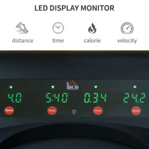 500W Slimline Walking Treadmill with LED Display For Home & Office