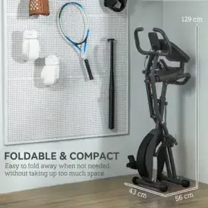 Elite Folding Magnetic Exercise Bike for Home, School & Office Gyms