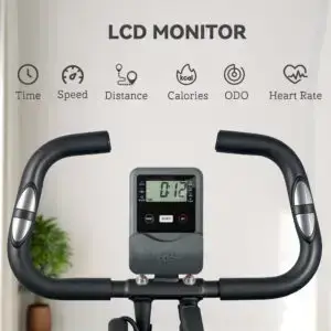 Elite Folding Magnetic Exercise Bike for Home, School & Office Gyms