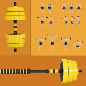 Adjustable 25kg Pro Dumbbell and Barbell Weight Set
