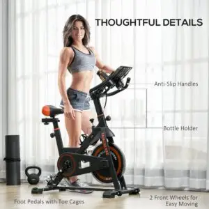 Adjustable Indoor Exercise Bike with 8kg Flywheel