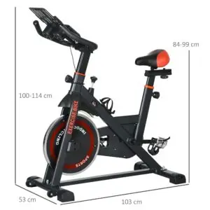Adjustable Indoor Exercise Bike with 8kg Flywheel