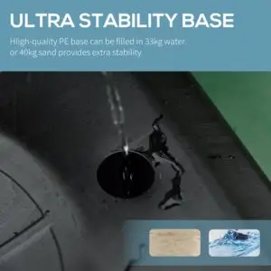Adjustable Portable Basketball Hoop with Stand and Fillable Base – 160cm-210m Height Range