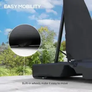 10ft Outdoor Basketball Hoop with Rebound Return – Adjustable & Portable Stand
