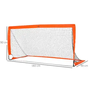 6x3ft Elite Foldable Football Goal Set of 2 Size