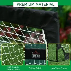 6x2ft Elite Foldable Football Goal Set of 2 | Portable Garden Training Goals Quality