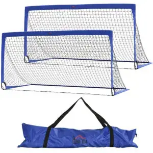 6×3 ft Foldable Portable Football Goal Set for Kids & Adults