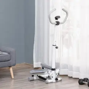 Elite Adjustable Step Machine with LCD Screen & Handlebar