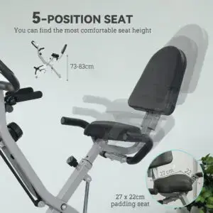Elite Exercise Bike with 8KG Flywheel for Home, Office & Schools – SPORTNOW (White)