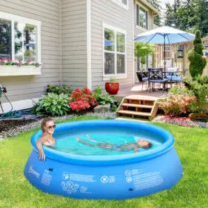 Premium 9ft Family-Sized Round Inflatable Swimming Pool