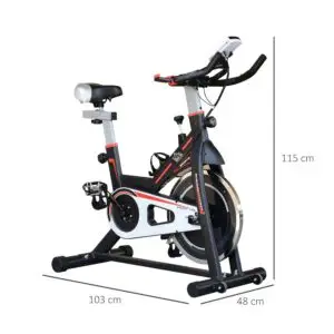 Elite Belt-Driven Spin Bike with LCD Display & 10kg Flywheel