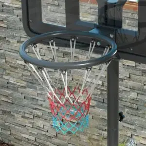 10ft Basketball Hoop with Wheels – SPORTNOW Elite Adjustable Court System (Black)