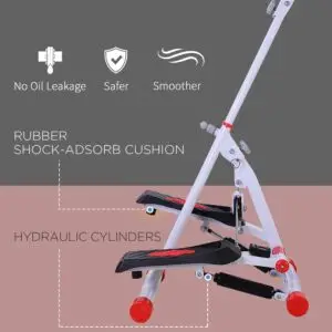 Foldable Home Stepper with Adjustable Handles