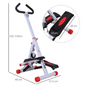 Foldable Home Stepper with Adjustable Handles
