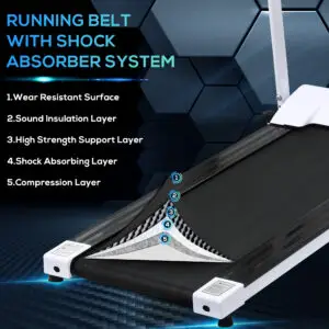 Folding Motorised Treadmill With LCD Display HOMCOM