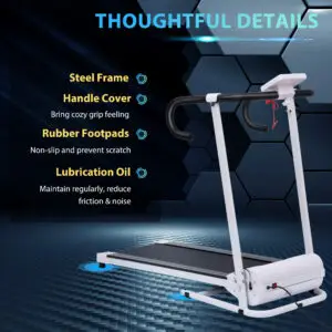 Folding Motorised Treadmill With LCD Display HOMCOM