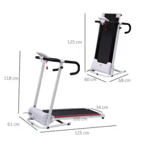 Folding Motorised Treadmill With LCD Display HOMCOM