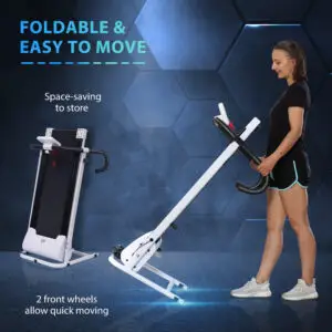 Folding Motorised Treadmill With LCD Display HOMCOM