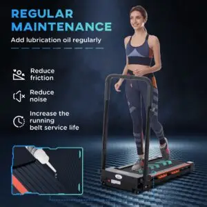 Folding Motorised Treadmill With LCD Display HOMCOM