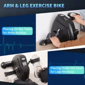 Elite Home School & Office Mini Pedal Exerciser with LCD Display