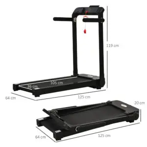 HOMCOM 600W Foldable Motorised Home Treadmill