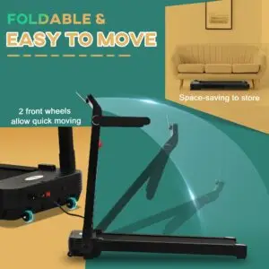 HOMCOM 600W Foldable Motorised Home Treadmill
