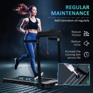 HOMCOM Foldable Running Treadmill for Home & Office